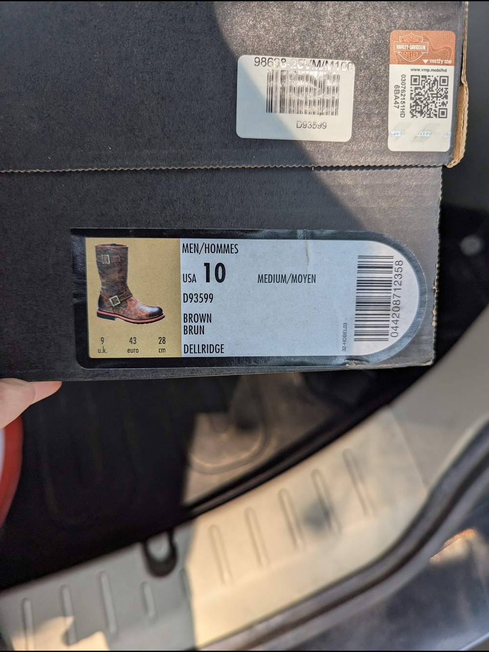 Harley-Davidson Dellridge Brown Leather Men's Cowboy Boots